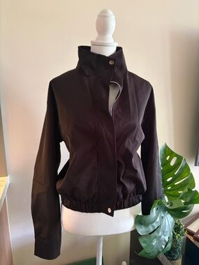 PrettyLittleThing Black High-Neck Bomber Jacket